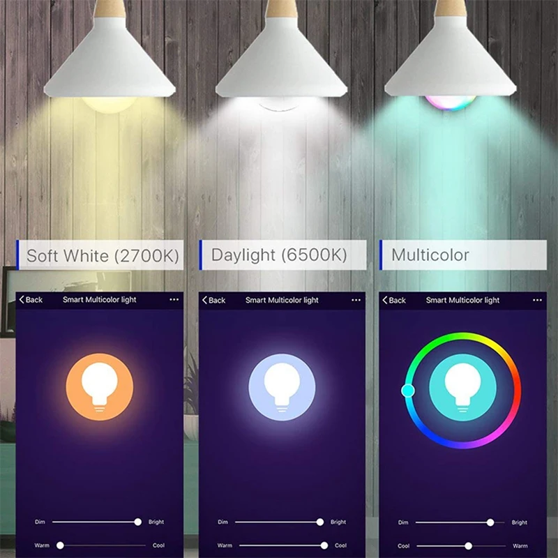 Gu10 lumina Reflectoarelor Wifi Bec Inteligent Acasă de Iluminat Lampa de 5W RGB+CW(2700-6500K)Magic LED-uri de Culoare Schimbare Bec Estompat IOS Android