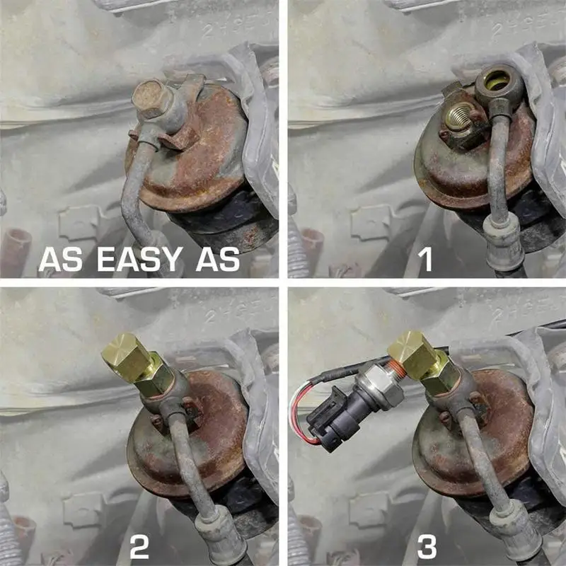 Indicator Presiune combustibil Adaptor Pentru Sisteme de Injecție de Combustibil M12 X 1,25 La 1/8-27 NPT BX102377-1 Presiune Combustibil Adaptor