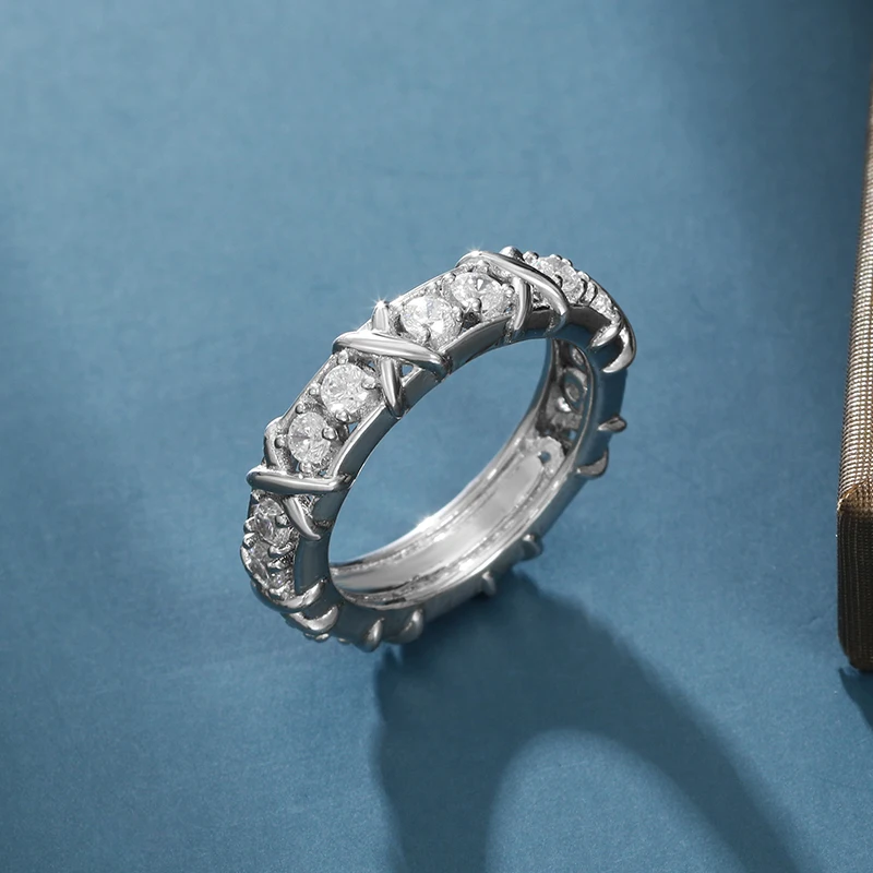 Inele de cuplu clasic s925 inel de argint cu zircon femei și bărbați același stil tif nunta de design de bijuterii cadou