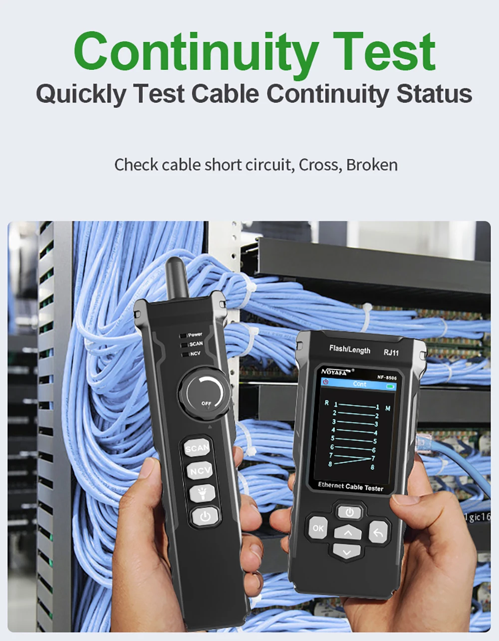 LCD Digital Tester de Cablu de Rețea Reîncărcabilă Linie Finder Multifunctional Sârmă Tracker Tester de Cablu de Rețea