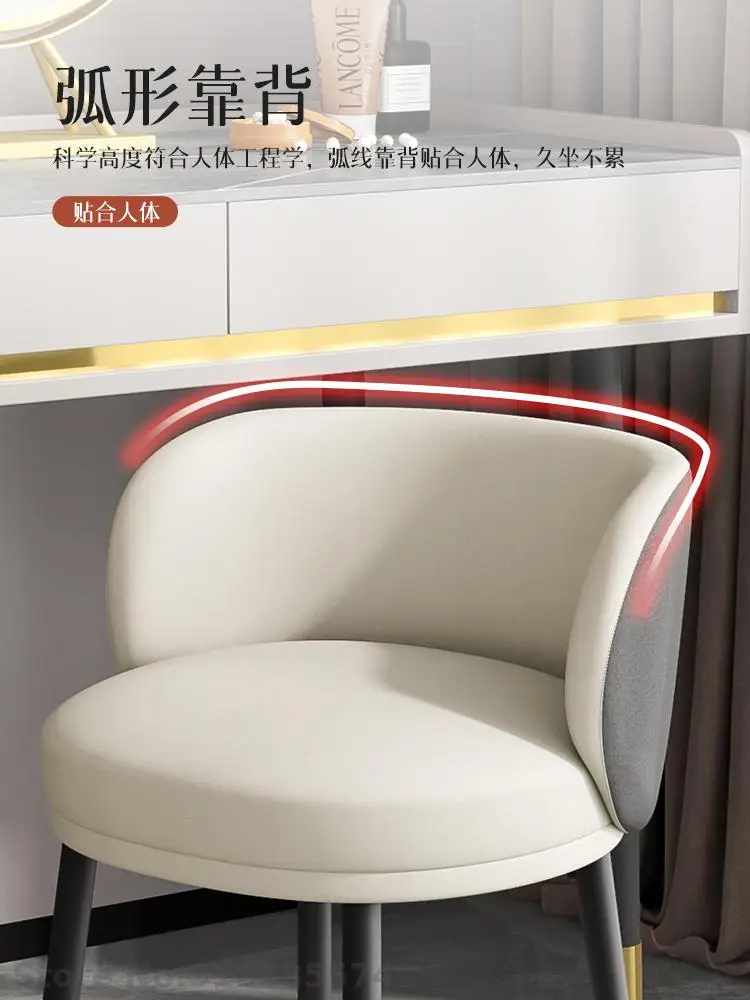 Lumina de lux machiaj scaun Nordic minimalist dressing masă, scaun dormitor minimalist moi spătarul scaunului net machiaj roșu scaun