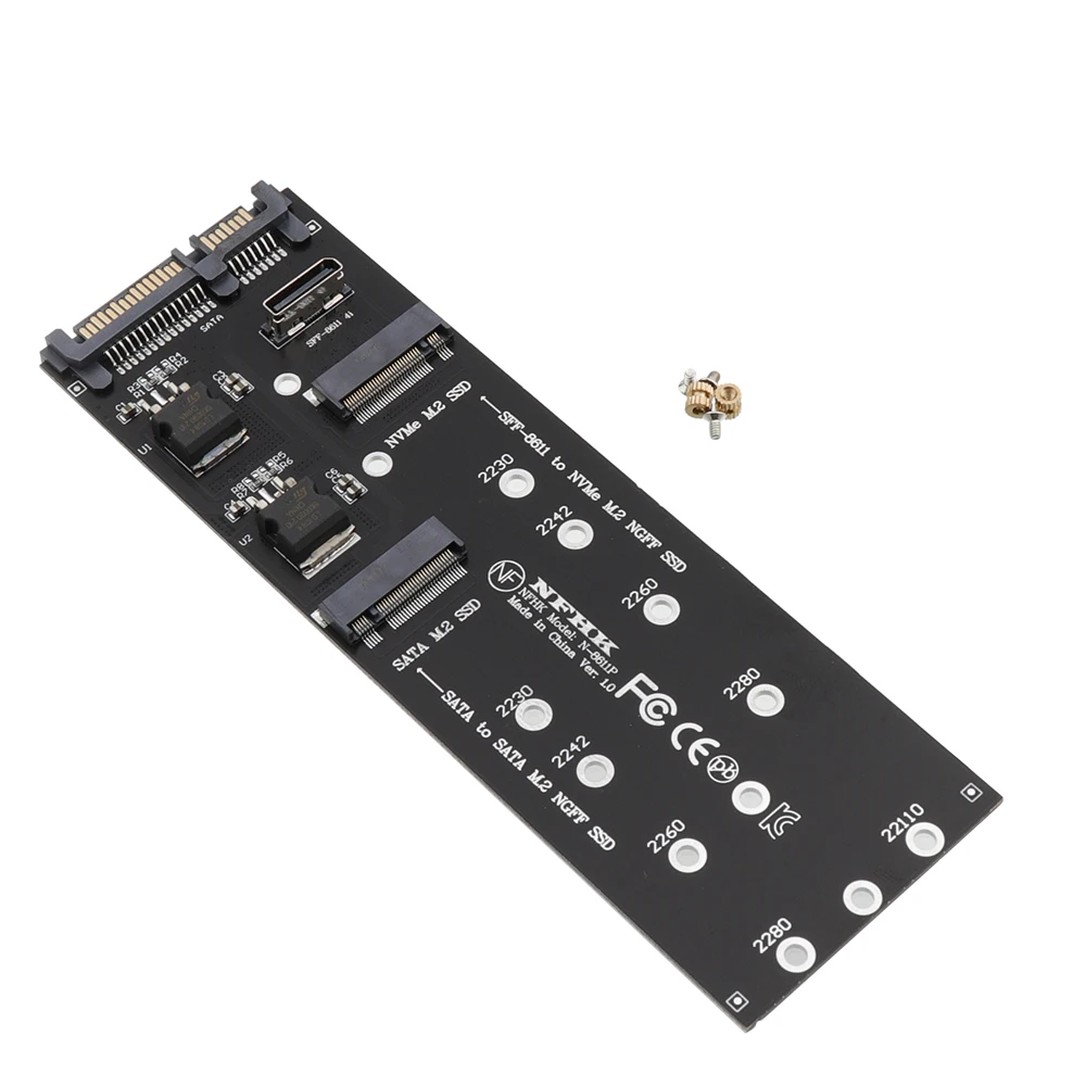 M2 Adaptor pentru Sata, Adaptor de Card ,fără Sudură de Transfer a Datelor: SATA M. 2 SSD-ul Pentru a SFF-8611, NVMe M. 2 SATA Adaptor