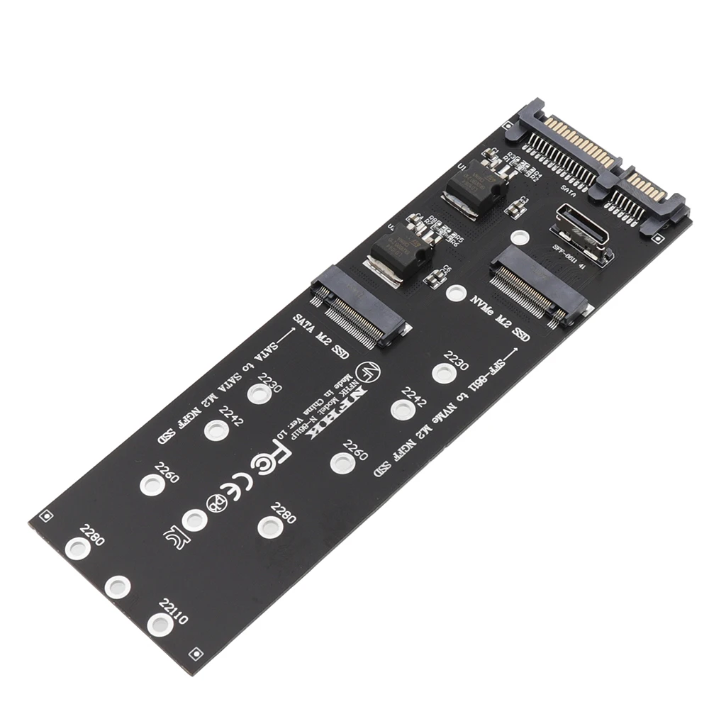 M2 Adaptor pentru Sata, Adaptor de Card ,fără Sudură de Transfer a Datelor: SATA M. 2 SSD-ul Pentru a SFF-8611, NVMe M. 2 SATA Adaptor