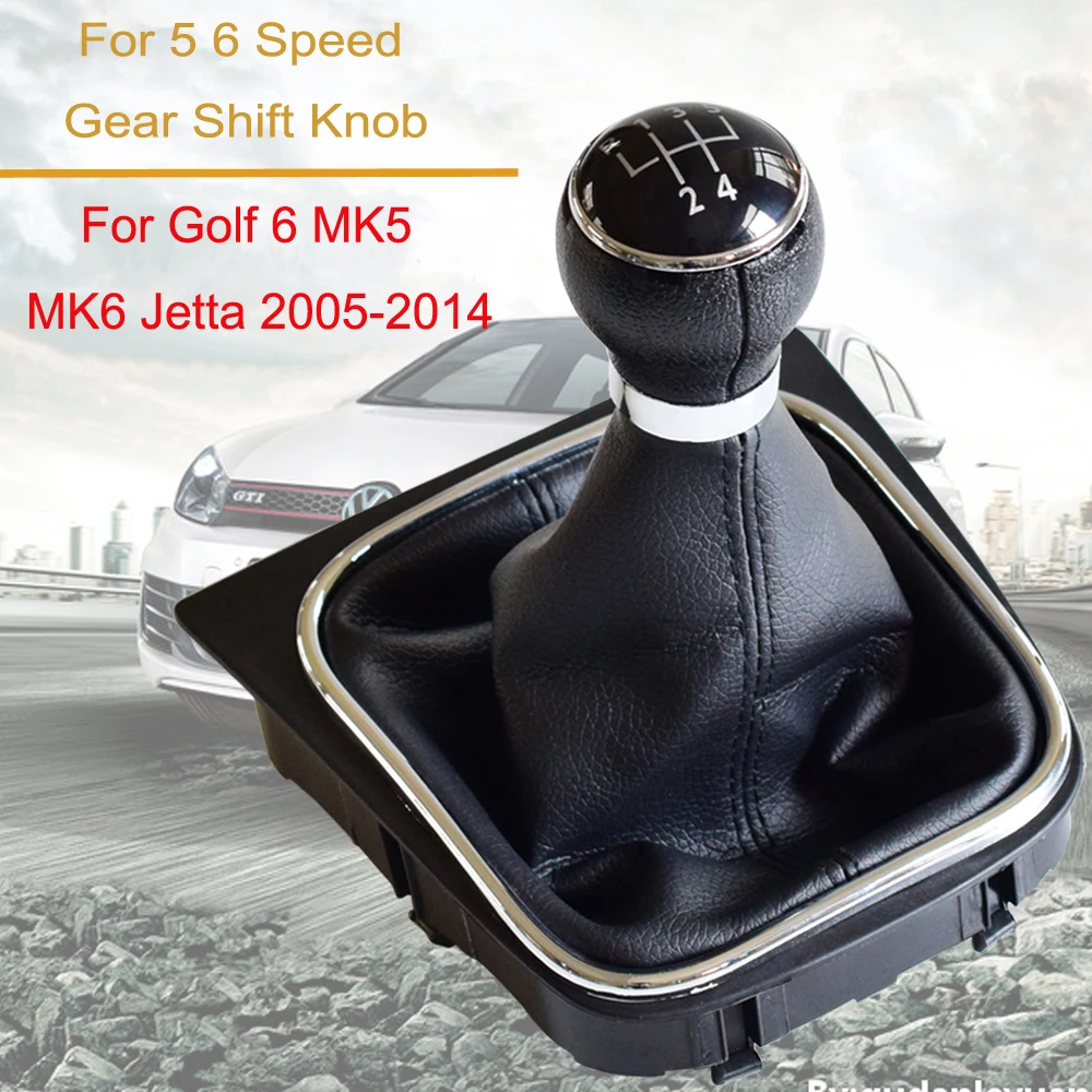 Masina a manetei Schimbătorului de viteze de handbal geanta din piele Schimbătorului de Viteze 5/6 viteza se Potrivesc Pentru VW Golf, Sagitar 6 MK5 MK6 Pentru Jetta