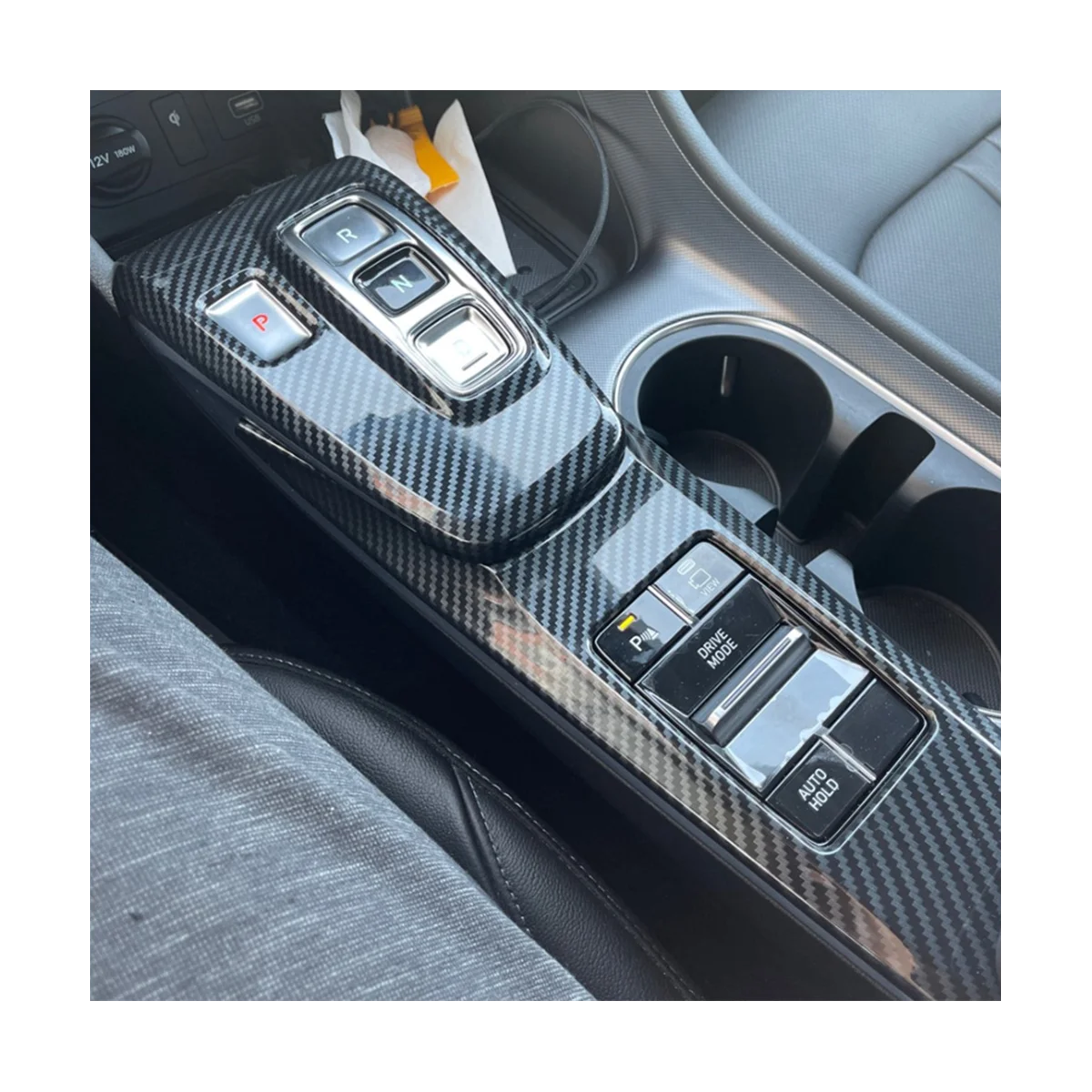 Masina de Centrul de Control al Schimbătorului de Viteze Capacul Panoului Ornamental pentru Hyundai Sonata 2020 2021 2022 Accesorii ,ABS, Fibra de Carbon