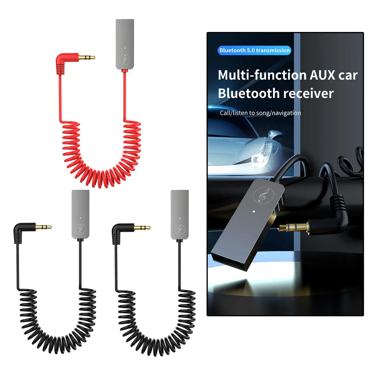 Masina USB AUX Receptor Adaptor Jack de 3,5 mm Audio Receptor de muzică Auto pentru Telefoane