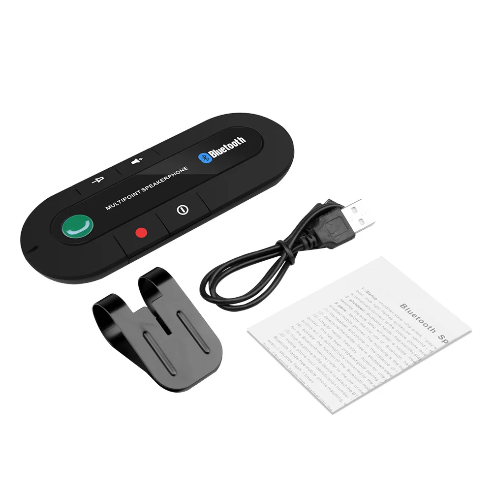 Mini Parasolar Clip microfon-difuzor Bluetooth Audio MP3 Muzica Receptor set Auto Handsfree Wireless Speaker-ul telefonului Adaptor pentru telefon