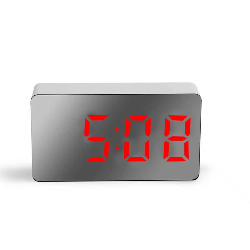 Mini Timer Mut Decorative Ceas De Birou Acasă Oglindă Ceas De Sincronizare Ceasuri De Masa Pentru Copii Inteligente Electronice Ceasuri Modul De Noapte Usb