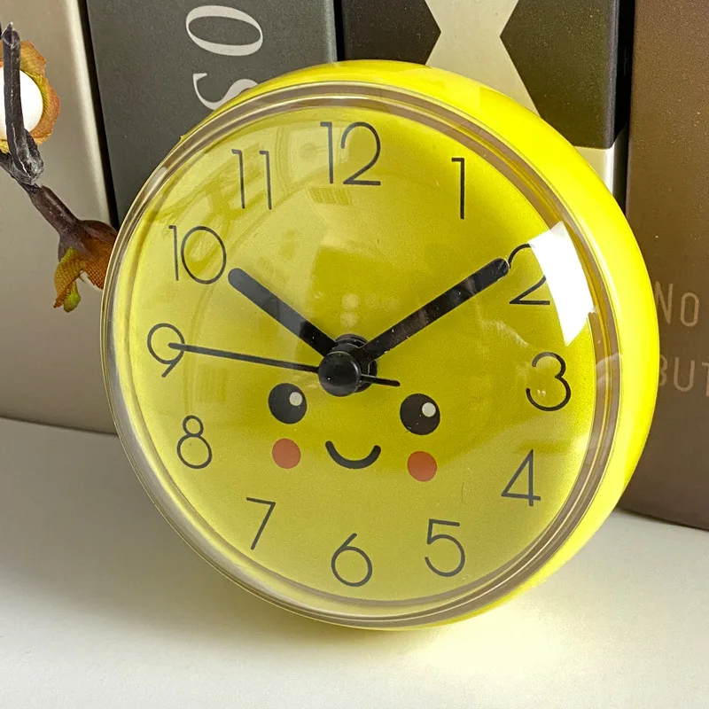 Moda Simplu Mini-ventuza Ceas de Perete Baie Anti-ceață Impermeabil Ceas Ceas de Bucătărie Mici de Cuarț Ceas de Ceas de Masa 7cm