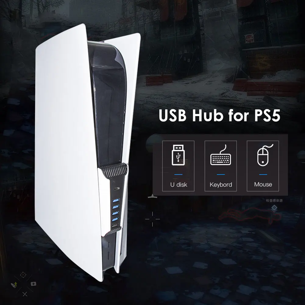 Multi Porturile de la 1 La 5 Hub Usb Pentru PS5 Joc Consola USB2.0 Tip C Splitter Expander Adaptor Pentru Sony playstation5 PS5 Accesorii