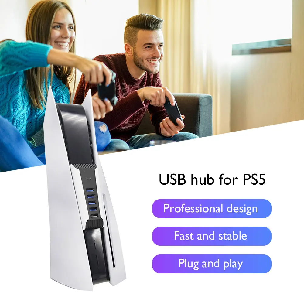 Multi Porturile de la 1 La 5 Hub Usb Pentru PS5 Joc Consola USB2.0 Tip C Splitter Expander Adaptor Pentru Sony playstation5 PS5 Accesorii