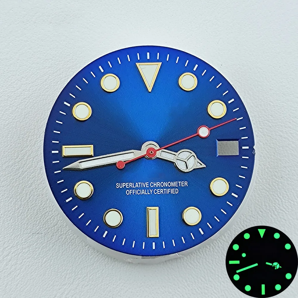 NH35 dial cadran de Ceas S cadran verde Luminos dial Potrivit pentru NH35 NH36 mișcare accesorii ceas