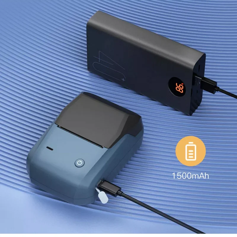 Niimbot Imprimantă de Etichete B1 Handheld Portabil Mini-Imprimantă Termică de coduri de Bare QR Code Hârtie Autocolantă de Culoare Rulouri Filtru de Cablu Tag