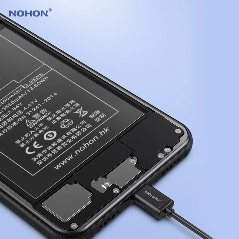 Nohon Baterie Pentru iPhone 13 3450-3550mAh Capacitate Mare Built-in baterie Li-polimer Bateria Pentru Apple iPhone13 cu Instrumente