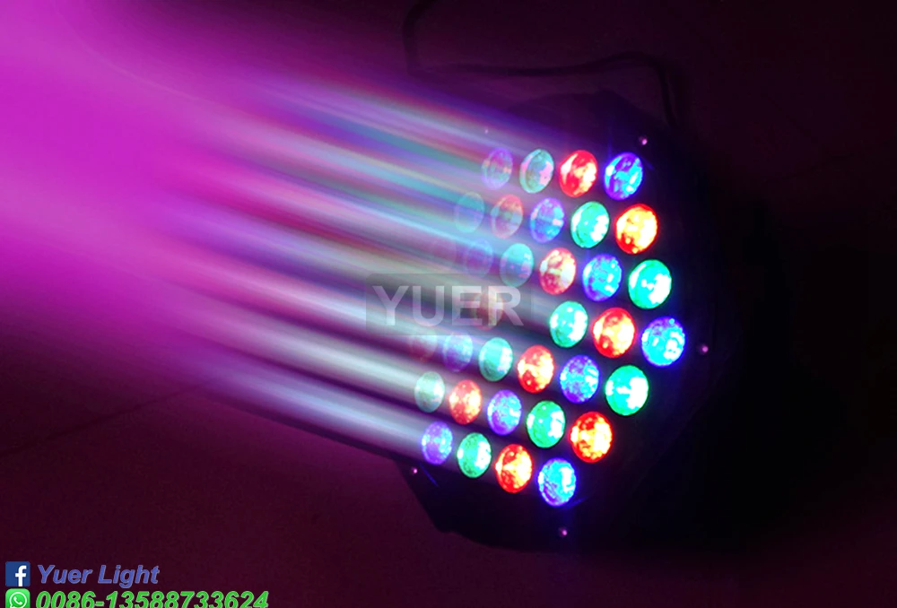 Noi 36x3W LED Par Light Disco RGB se Spală Lumina Echipamente 3/7 Canale DMX LED Uplights Strobe DJ Petrecere Etapă Efect de Iluminare Lumina