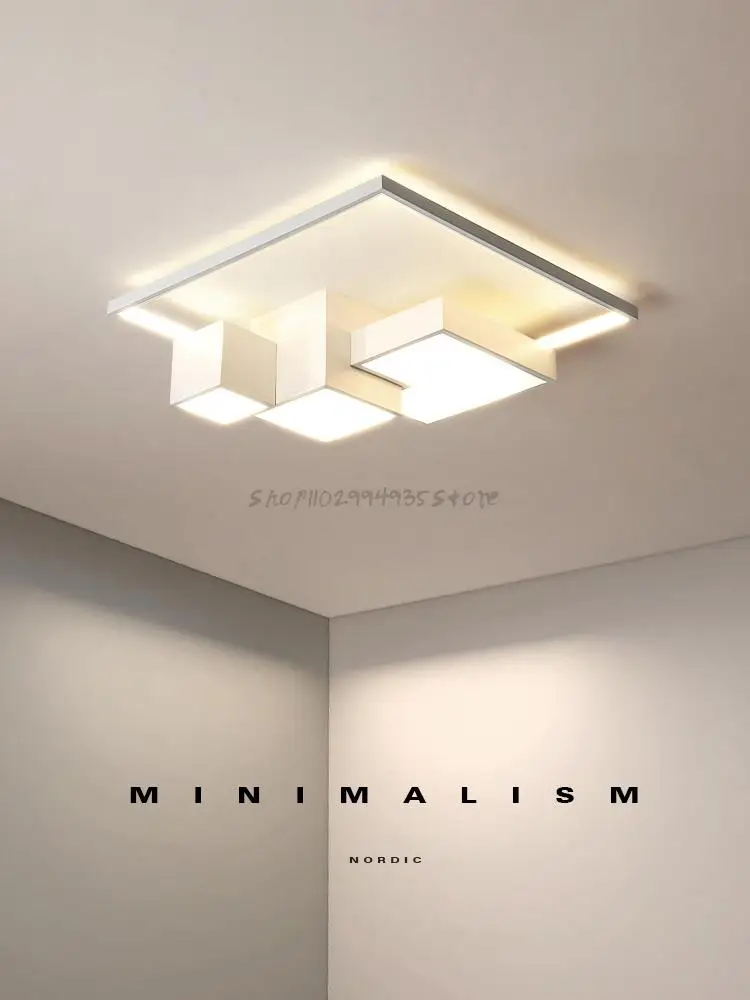 Nordic creative dormitor lampa minimalist modern pătrat lampă de tavan dormitor matrimonial camera de iluminat 2022 lămpi noi