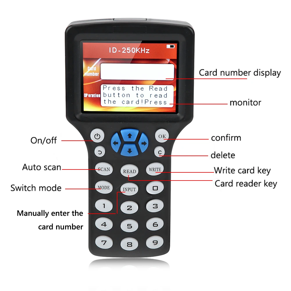 Noul engleză Replicator 10 Frecvența Duplicator RFID 13.56 Mhz Inteligent NFC Cititor de Carduri cu Cip CUID/LICHID Scriitor de Criptare Crack Copiator