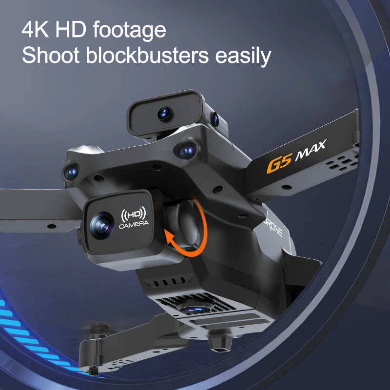 Noul G5 Max Drone Upgrade Drone Profesionale 4K HD Camera Fluxului Optic Hover Cinci-modalitate de Evitare a obstacolelor Gest Trage Jucărie Cadouri