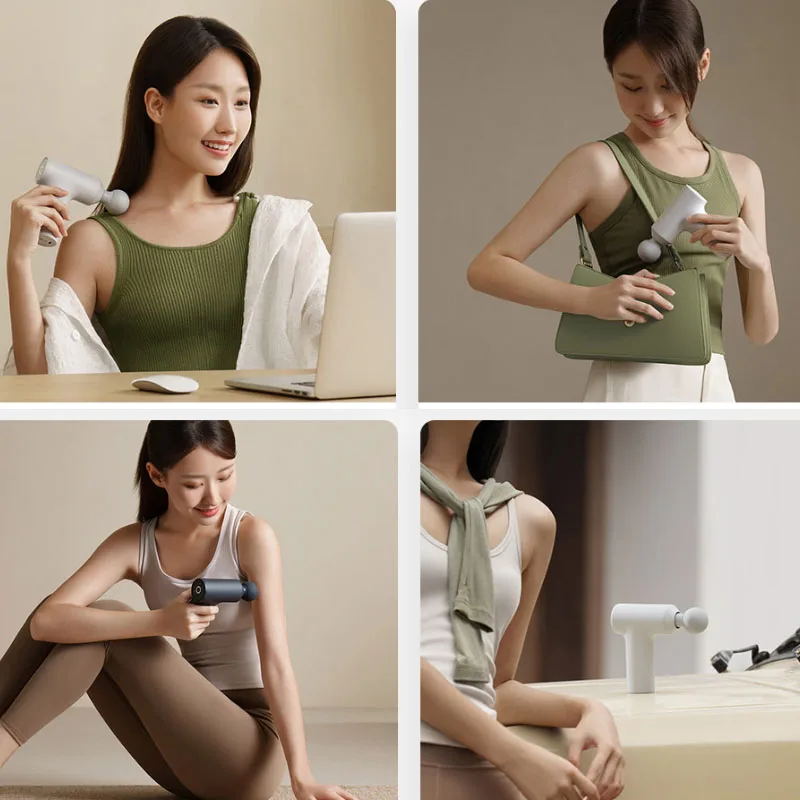 NOUL Xiaomi Mijia Mini Fascia Arma 2C Tracțiune 12kg Inteligent Gear Memorie 350g Portabil 2500 rpm Înaltă Viteză, Masaj Pocket Pentru Barbati Femei