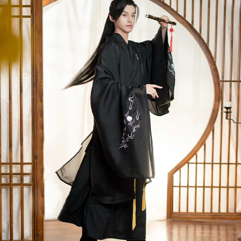 Original Antic Hanfu Om Tradiționale Spadasin Cospaly Costume Populare Chineze Dans Purta Tage Stang Costum De Performanță Îmbrăcăminte