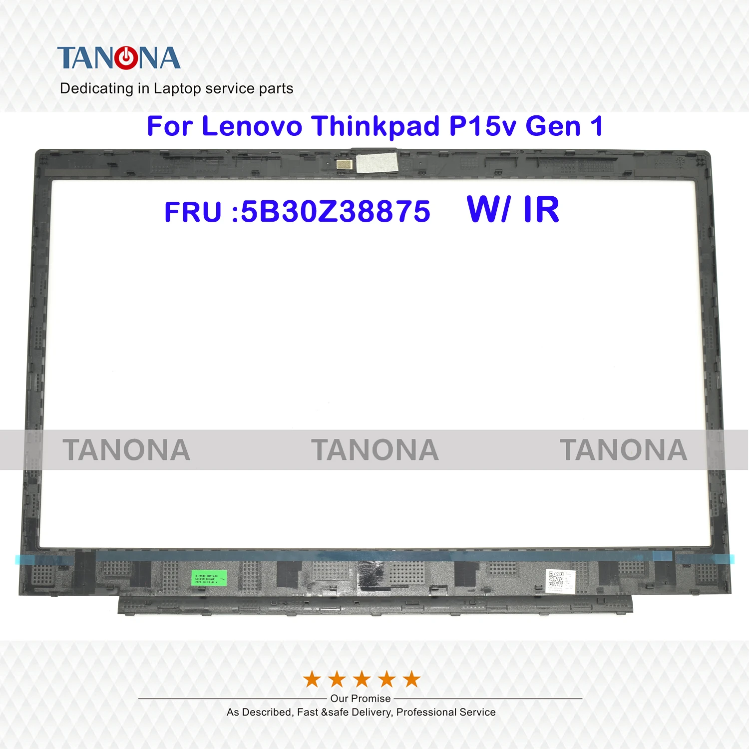 Original Nou RGB 5B30Z38874 IR 5B30Z38875 Negru Pentru Lenovo Thinkpad P15V GEN 1 LCD Frontal Capac Cadru Trim Bezel B Shell