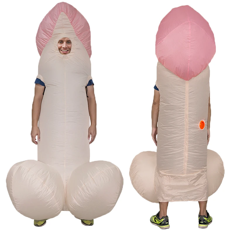 Penis Gonflabil Costume Pentru Adulți Sexy Dick Salopeta Amuzant Rochie Disfraz Vacanță Paty Halloween Cosplay Anime Costum
