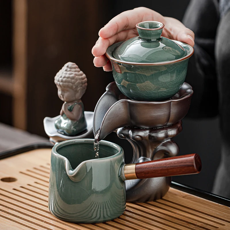 Porțelan Ceremonia Teaware Seturi Castron Accesorii de Lux Instrument Teaware Seturi Stil Chinezesc Taza Pereche Porcelana Tacamuri AB50TS