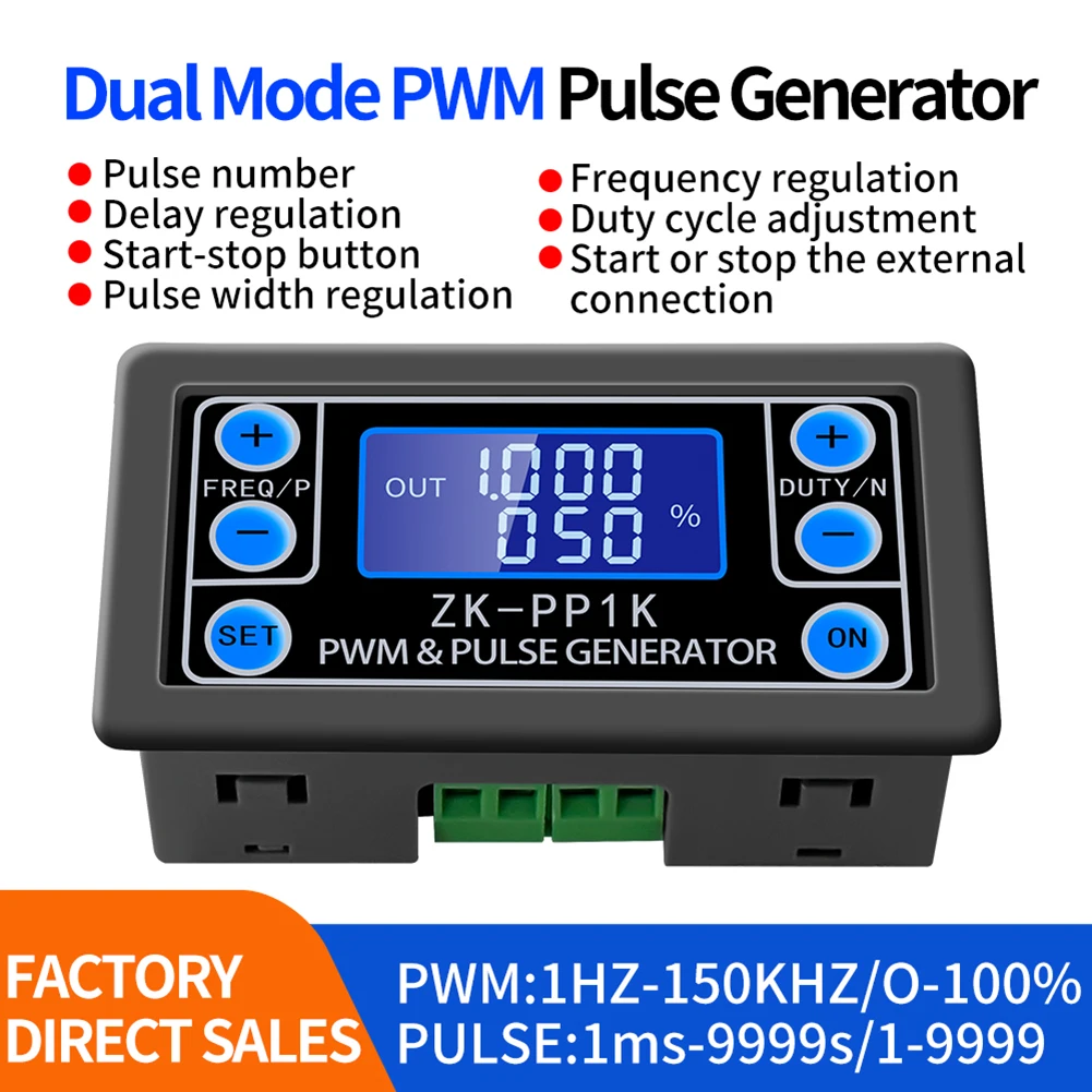 PWM Dimmer Motor Speed Controller PWM Pulse Generator de Frecvență Mod Dual Square Wave Generator de Frecvență Ciclu Reglabil