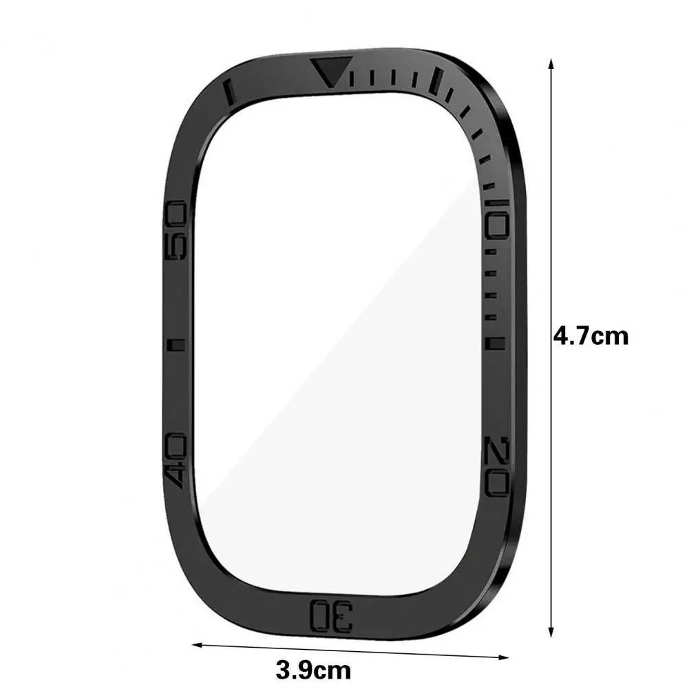 Ramă de Metal Inel de Caz Timp Viteza Scară Acoperire Cadru Pentru iwatch S8 49mm Pentru Apple Watch Seria Ultra Glass Screen Protector Film