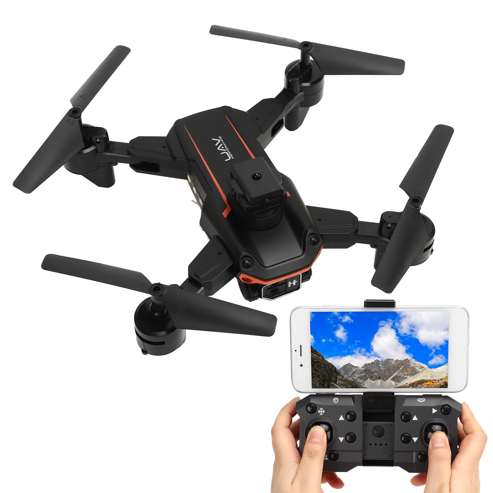 RC RC Drone Drone Camera dubla 50 X Zoom Stunt Rola Fluxului Optic de Poziționare Hover Pliabil ABS pentru Fotografie