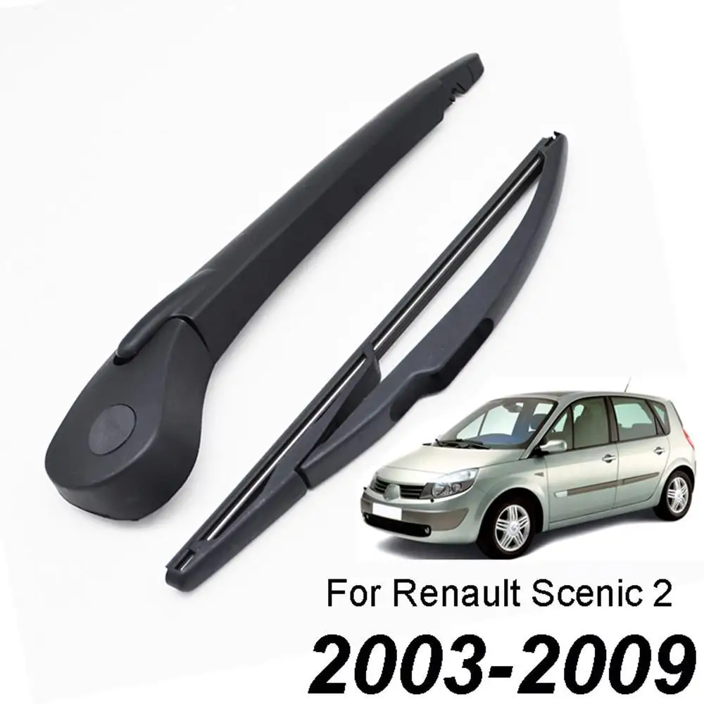 Rear Wiper Blade & Arm Set Kit pentru Renault Scenic 2 / Grand Scenic MK 2 Parbriz Vânturi n 2003 - 2009