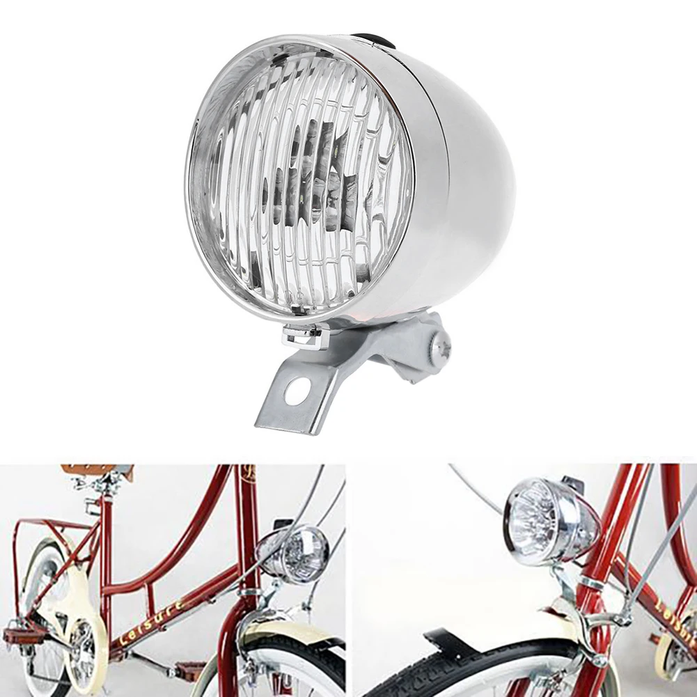 Retro Vintage Biciclete 3LED Fața de Lumină a Farurilor de Siguranță de Avertizare Lumina de Noapte