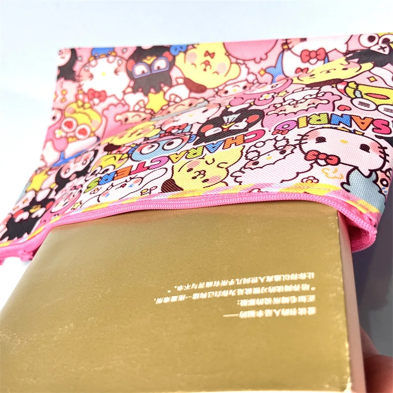 Sanrio Hello Kitty Dosar Desene Animate Dosare Student De Stocare Pentru Documente A5 Oxford Pânză De Sac Papetărie Fermoar Husă Copil Consumabile