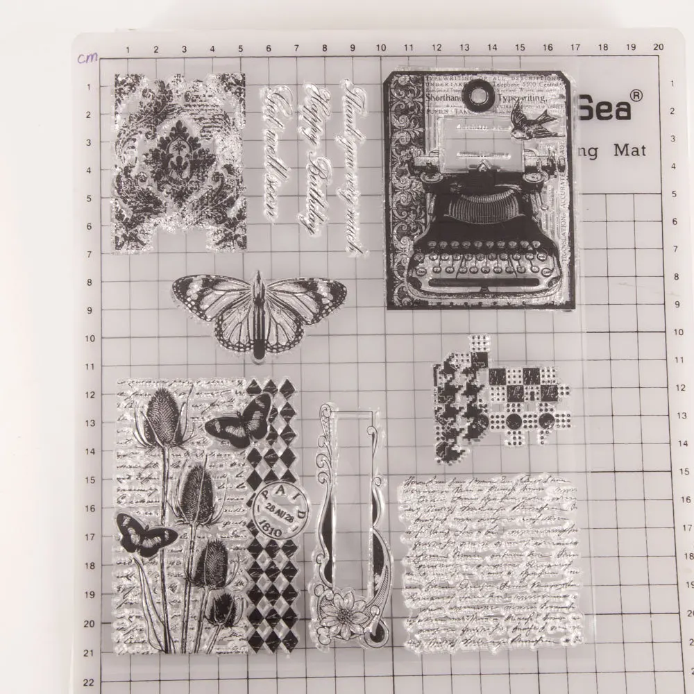 Scris Cursiv, Limpede Transparent Silicon de Timbru pentru Sigiliu DIY Scrapbooking Album Foto Decorative Clar Foi de Timbru