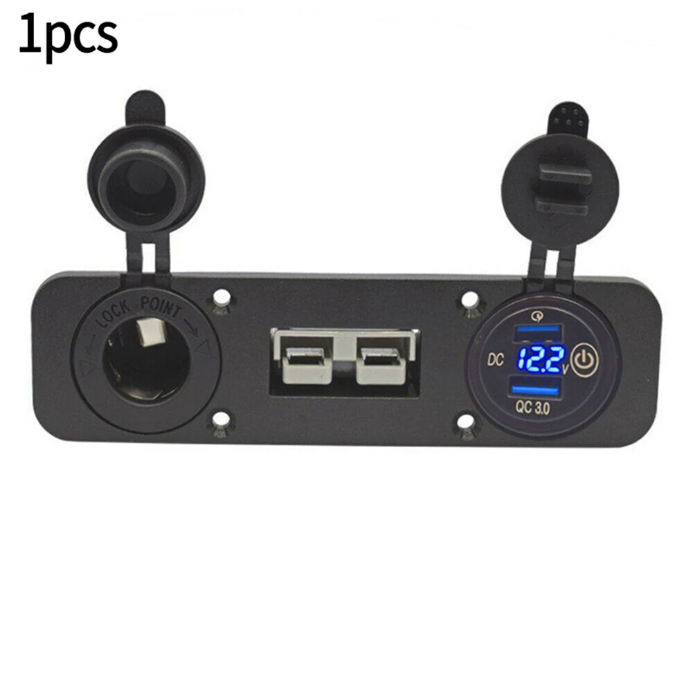 Soclu 3-în-1 de Design Dual USB Masina Încărcător cu LED Indicator de Tensiune și 12/24V Soclu Pentru GPS și Aspiratoare