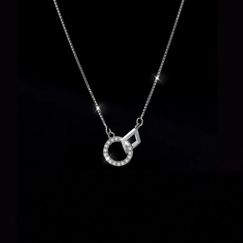 Sterling de argint colier pentru femei, lux de lumină și de nișă design, cool și temperament rece, versatil clavicula lanț, noi
