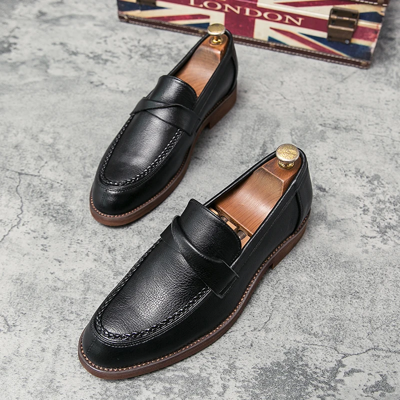 Toate-Meci Casual Șoc-Absorbant Rezistent la Uzura Încălțăminte de Lux, Încălțăminte pentru Bărbați Pantofi de Piele Pantofi de Afaceri Pantofi Rochie