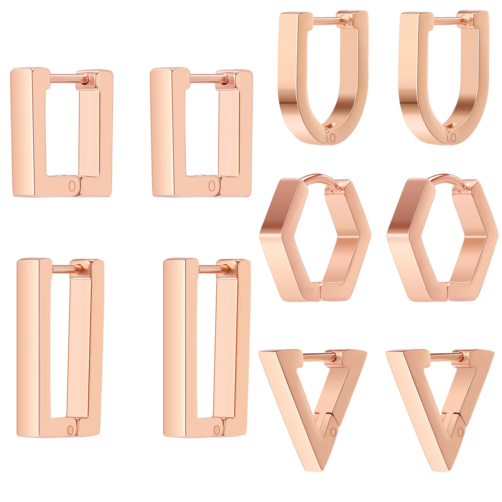 Triunghi Inima Pătrat Rotund Geometric Cercei Pentru Femeile De Formă Dreptunghiulară De Culoare De Aur De Metal Cercei 2023 Nou La Modă Bijuterii Cadouri