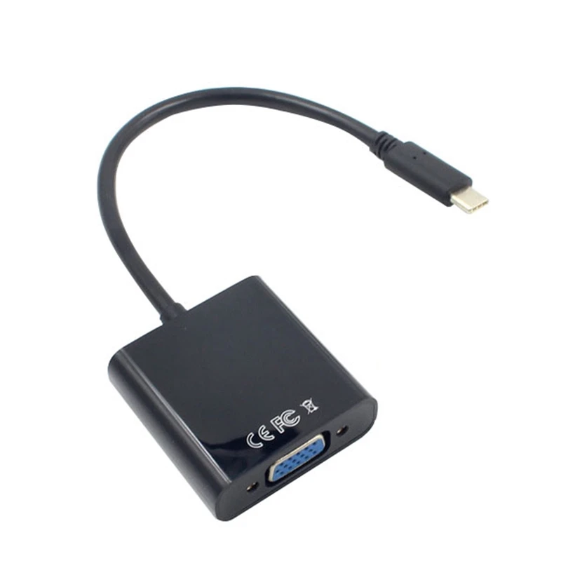 USB-C USB3.1 Tip C Pentru Cablu Adaptor VGA Male La VGA de sex Feminin Transferul Video Converter 1080P Pentru 12 Inch