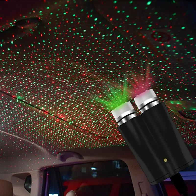 USB Star Proiectie Proiector de Lumina Lumina de Noapte Reglabil Romantic Lumini Auto de Interior de Îndoire Liber Portabil Auto Acoperiș Lumini