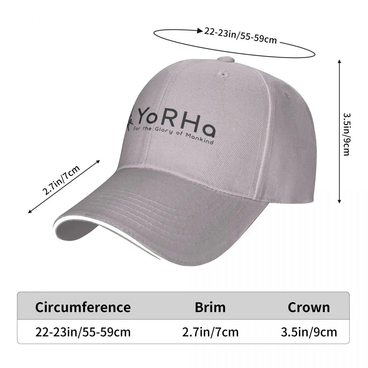 YoRHa - Negru Capac șapcă de baseball hat om pentru soare pescuit pălărie pentru bărbați pălării pentru Femei