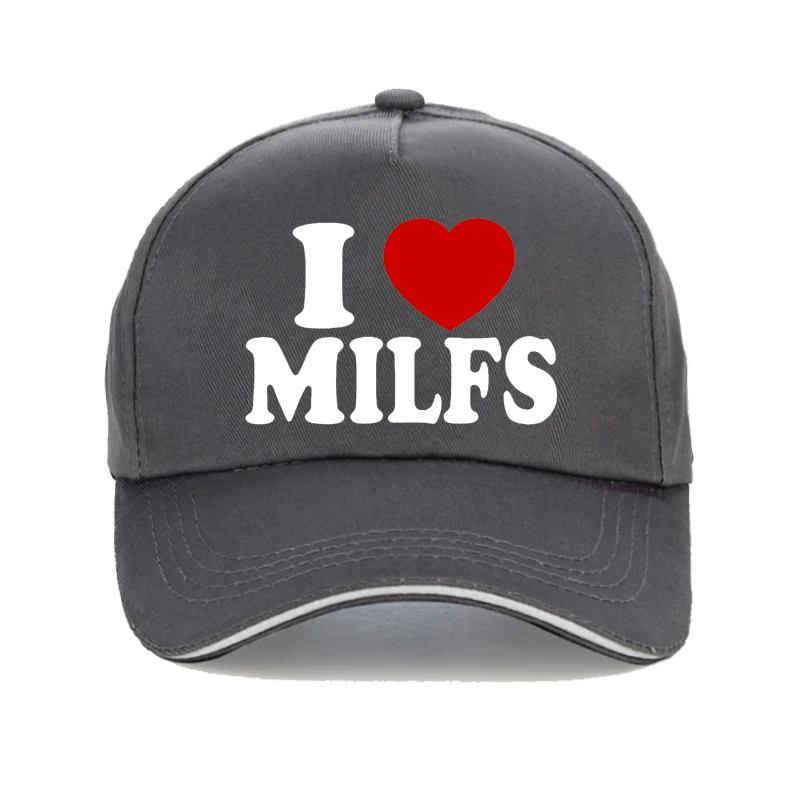 Îmi Place MILFS am Inima Fierbinte Mame Imprimare șapcă de baseball Casual barbati femei pălărie reglabil vara Camionagiu gorras